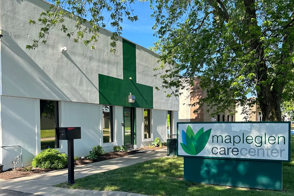 Mapleglen Care Center outside shop